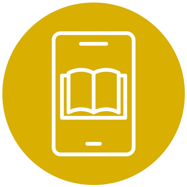 Diseño vectorial de dispositivos EdTech Estilo del icono