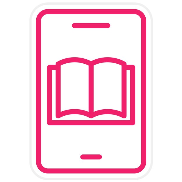 Diseño vectorial de dispositivos EdTech Estilo del icono
