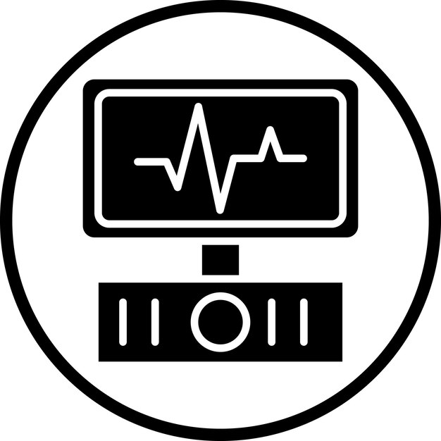 Diseño vectorial de dispositivos médicos Estilo de icono