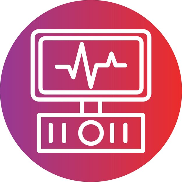 Diseño vectorial de dispositivos médicos Estilo de icono