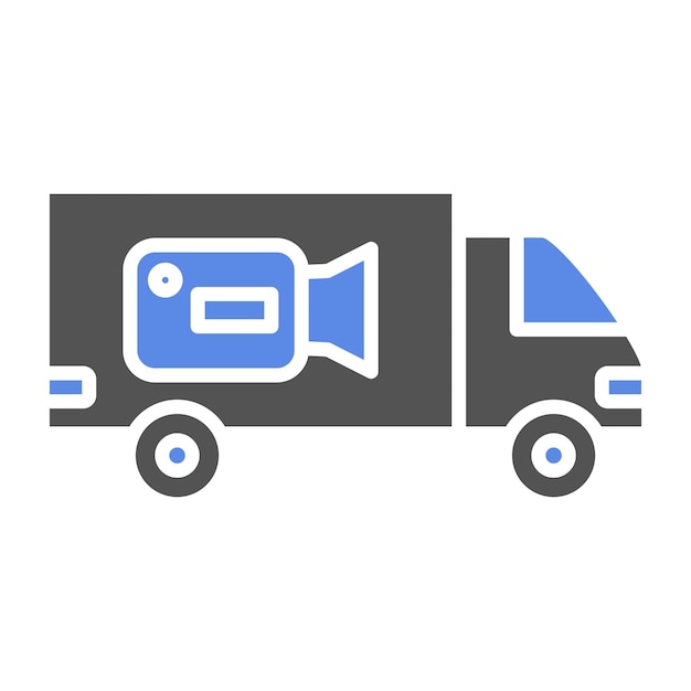 Diseño vectorial Distribución de películas Estilo de icono
