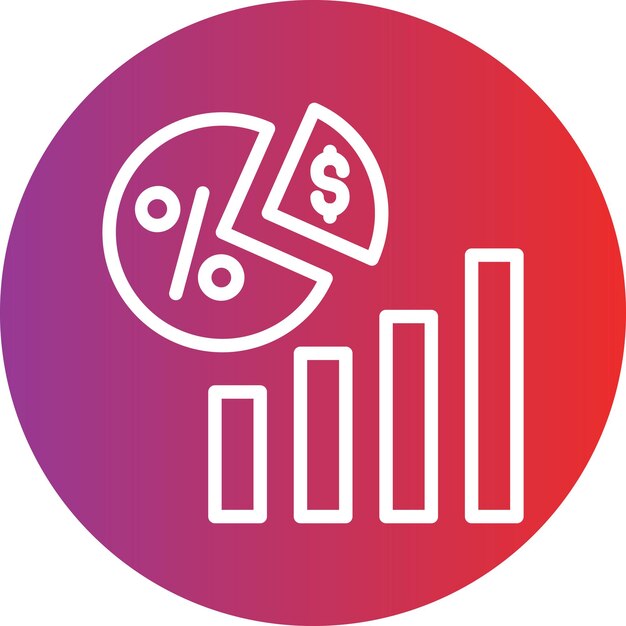 El diseño vectorial divide el estilo del icono