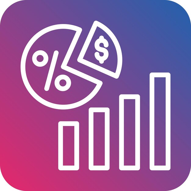 El diseño vectorial divide el estilo del icono