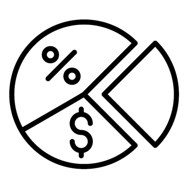 El diseño vectorial divide el estilo del icono