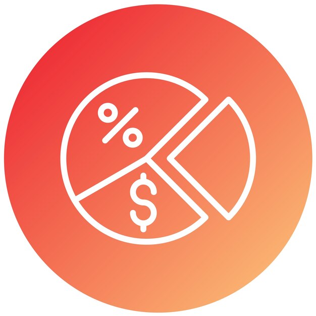 El diseño vectorial divide el estilo del icono