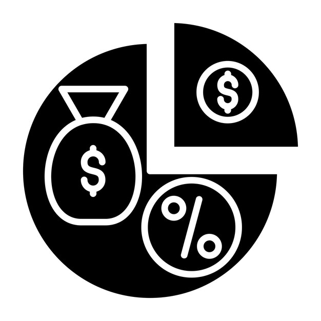 El diseño vectorial divide el estilo del icono