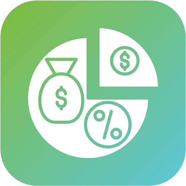 El diseño vectorial divide el estilo del icono