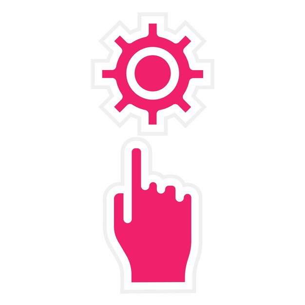 Diseño vectorial DIY Apoyo al estilo del icono