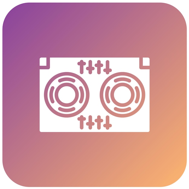 Diseño vectorial de DJ Icon Style