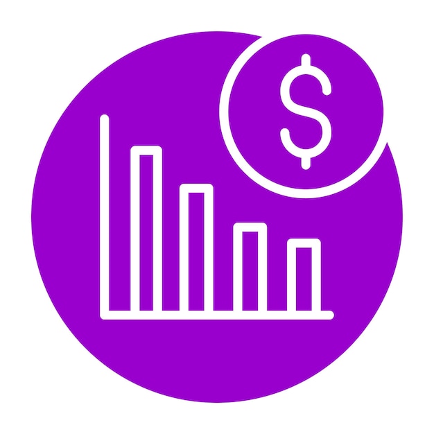 Diseño vectorial Djia Estilo de icono
