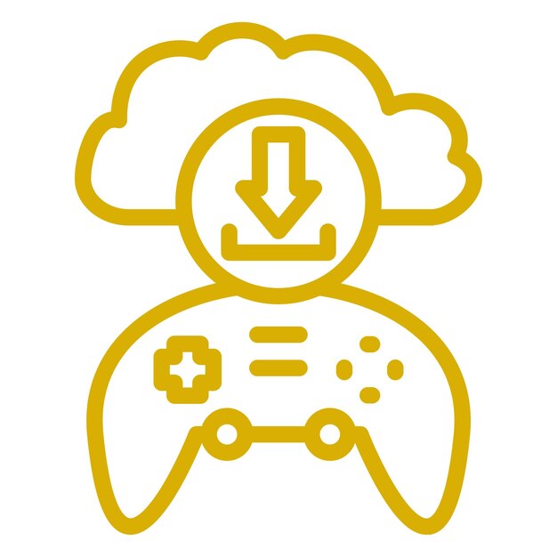 Diseño vectorial Dlc Estilo de icono