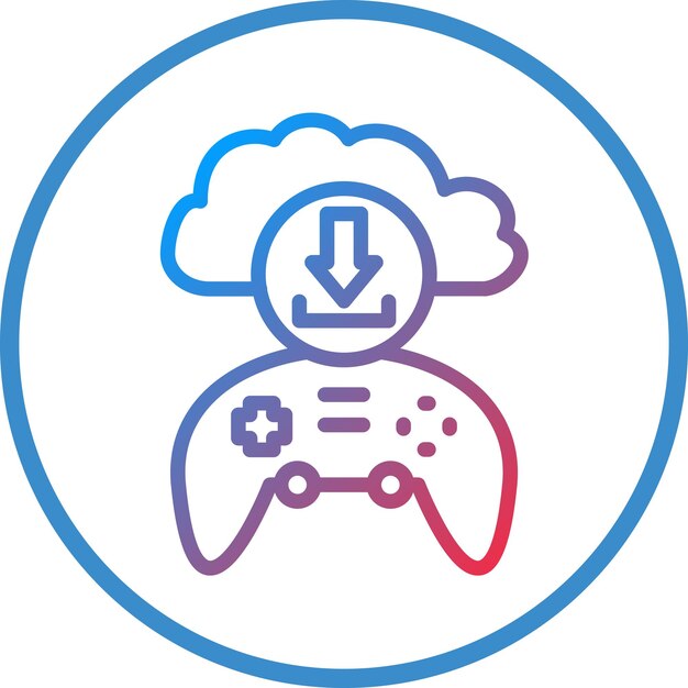 Diseño vectorial Dlc Estilo de icono