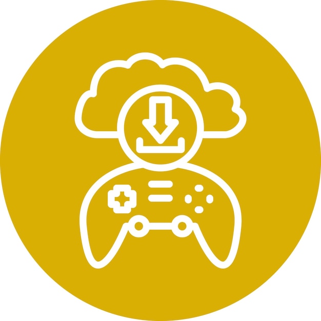 Diseño vectorial Dlc Estilo de icono