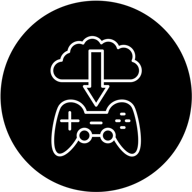 Diseño vectorial Dlc Estilo de icono