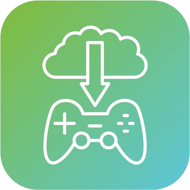 Diseño vectorial Dlc Estilo de icono