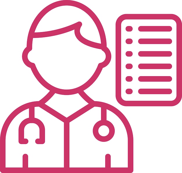 Diseño vectorial Doctores de presentación Estilo del icono