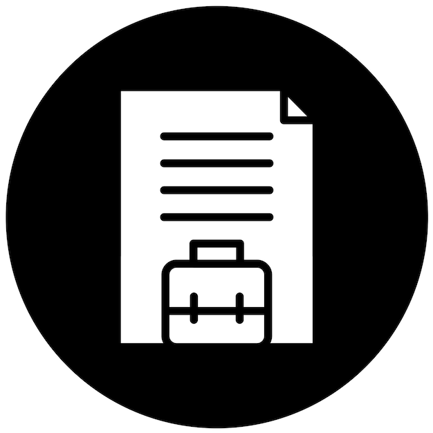 Diseño vectorial de documentos de negocios Estilo de icono