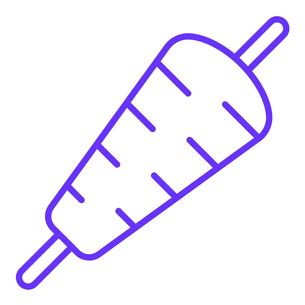 Diseño vectorial Doner Kebab Estilo del icono