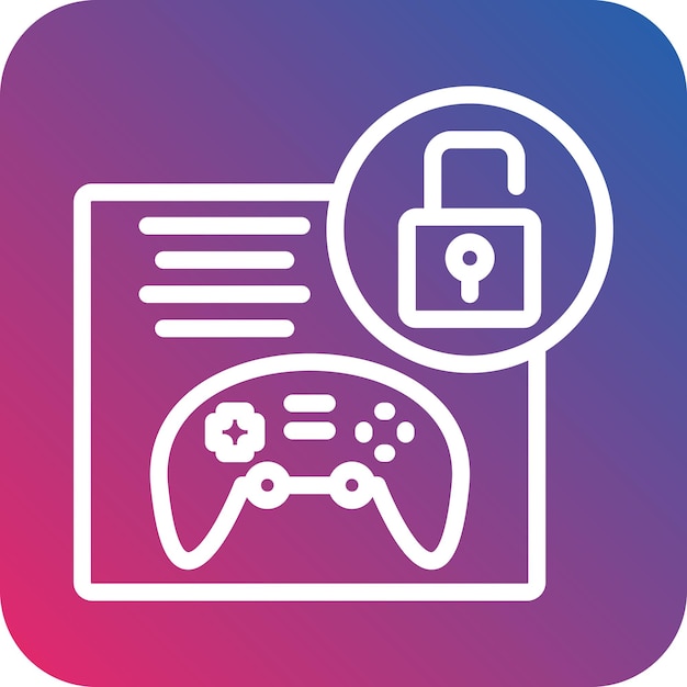 Diseño vectorial Drm Estilo de icono libre