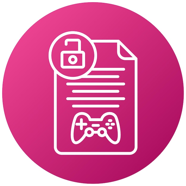 Diseño vectorial Drm Estilo de icono libre