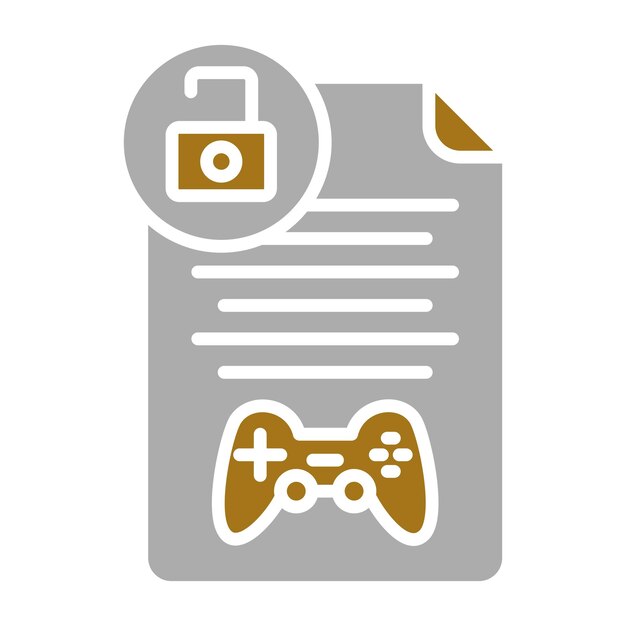 Diseño vectorial Drm Estilo de icono libre