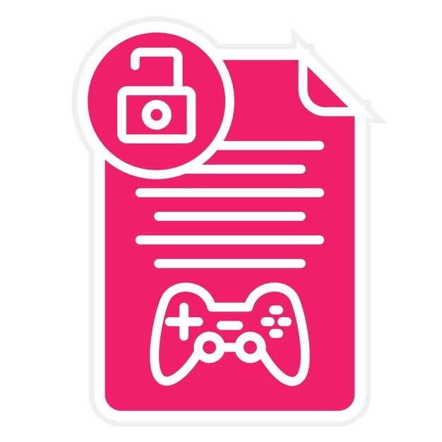 Diseño vectorial Drm Estilo de icono libre