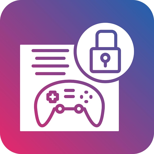 Diseño vectorial Drm Estilo del icono