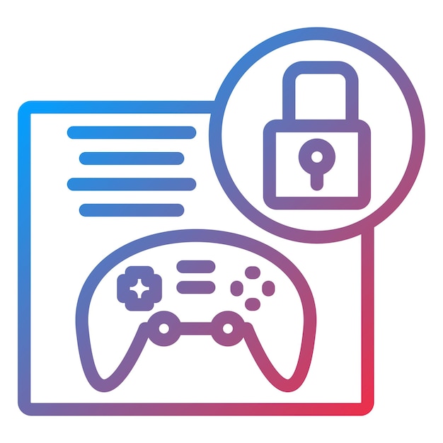 Diseño vectorial Drm Estilo del icono