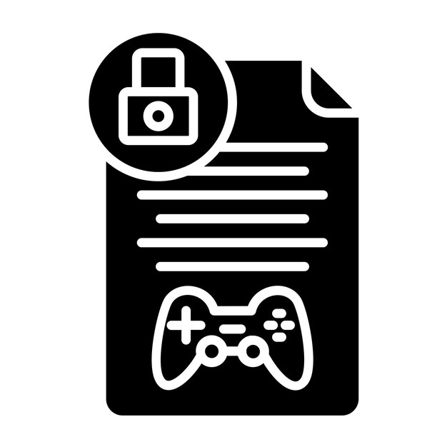 Diseño vectorial Drm Estilo del icono