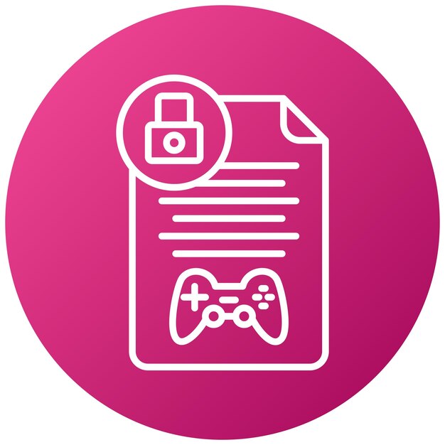 Diseño vectorial Drm Estilo del icono