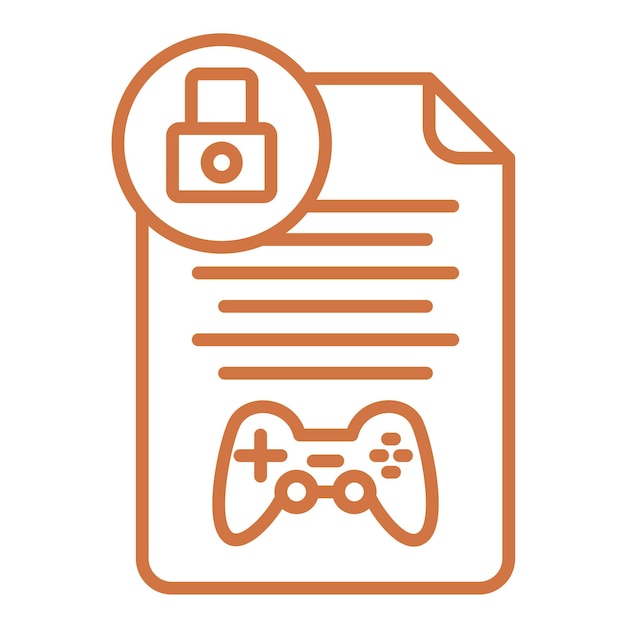 Diseño vectorial Drm Estilo del icono