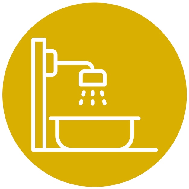 Diseño vectorial de la ducha para bebés Estilo de icono