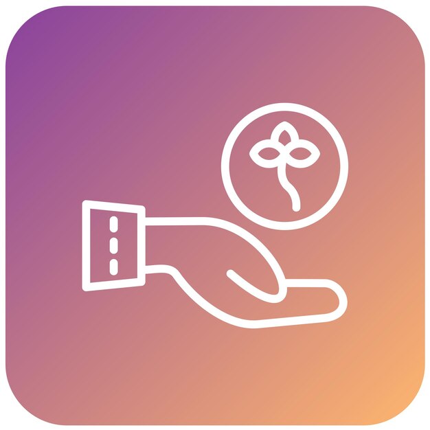 Diseño vectorial Eco Art Estilo de icono