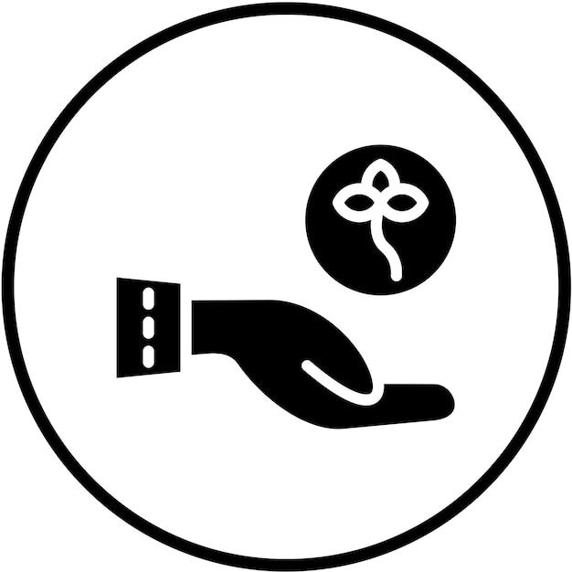 Diseño vectorial Eco Art Estilo de icono