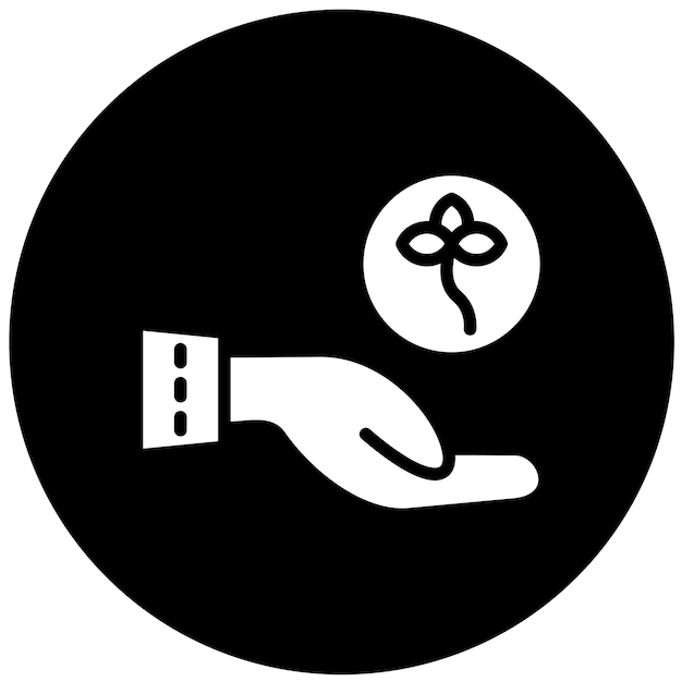 Diseño vectorial Eco Art Estilo de icono