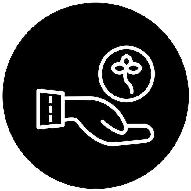 Diseño vectorial Eco Art Estilo de icono