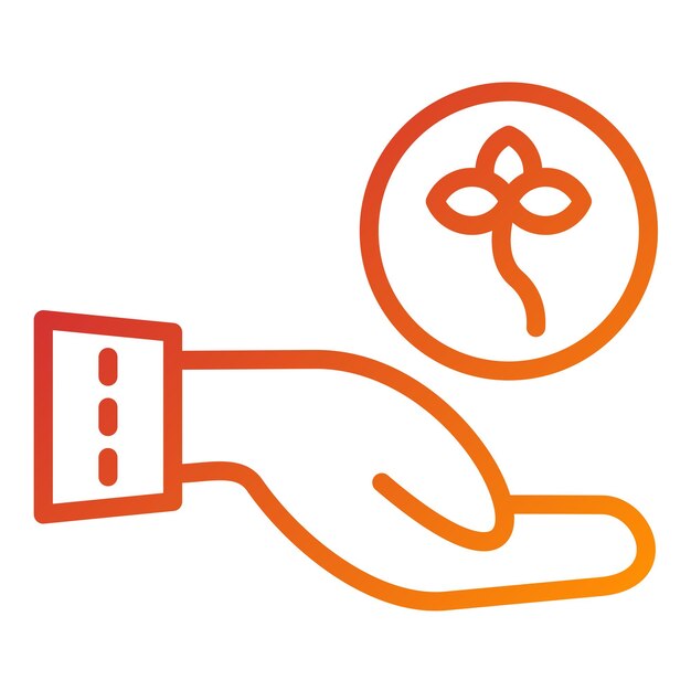 Diseño vectorial Eco Art Estilo de icono