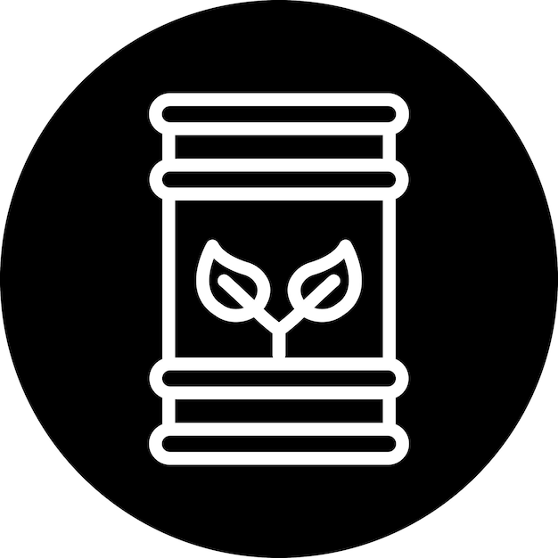 Diseño vectorial Eco Estilo del icono del barril