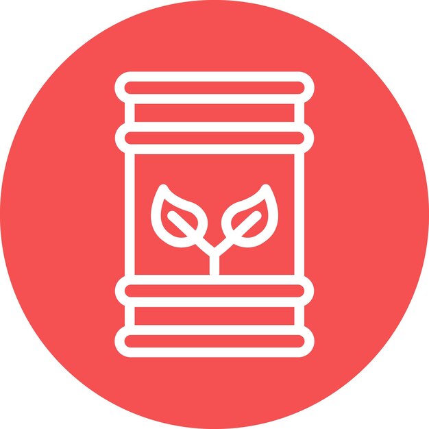 Diseño vectorial Eco Estilo del icono del barril