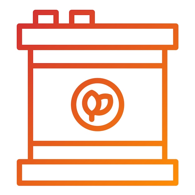 Diseño vectorial Eco Estilo del icono del barril
