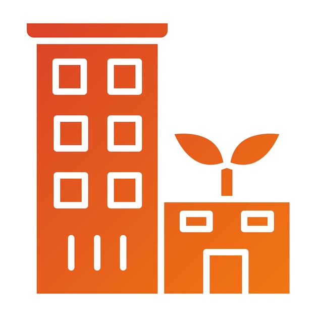 Diseño vectorial Eco Hotel Estilo icono