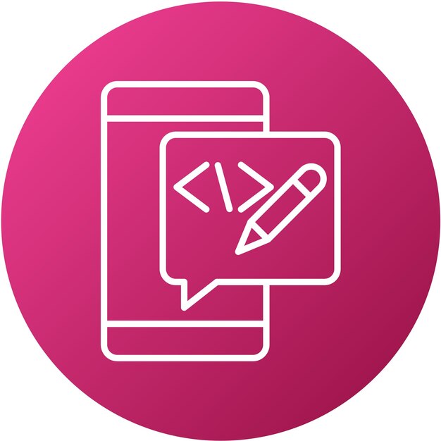 Diseño vectorial Editar el código Estilo del icono