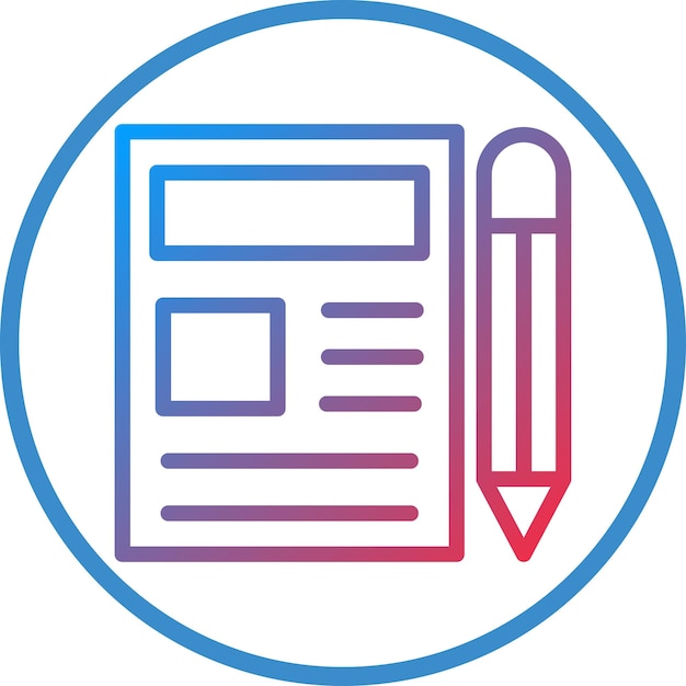Diseño vectorial Editor de noticias Estilo de icono