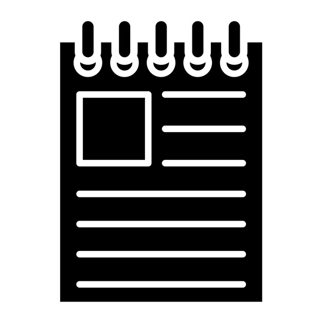 Diseño vectorial Editor de noticias Estilo de icono