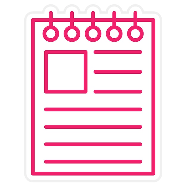 Diseño vectorial Editor de noticias Estilo de icono