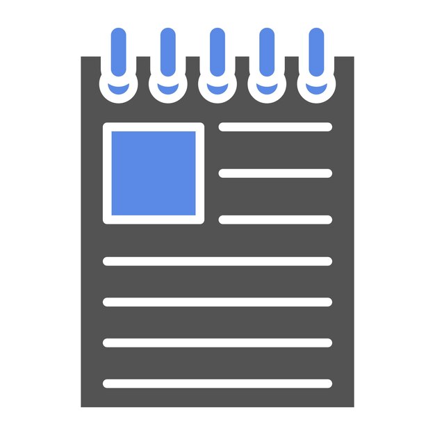 Diseño vectorial Editor de noticias Estilo de icono