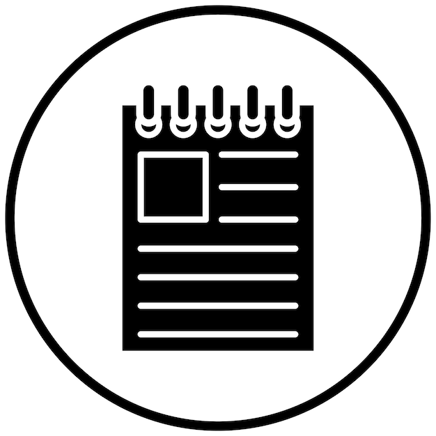Diseño vectorial Editor de noticias Estilo de icono