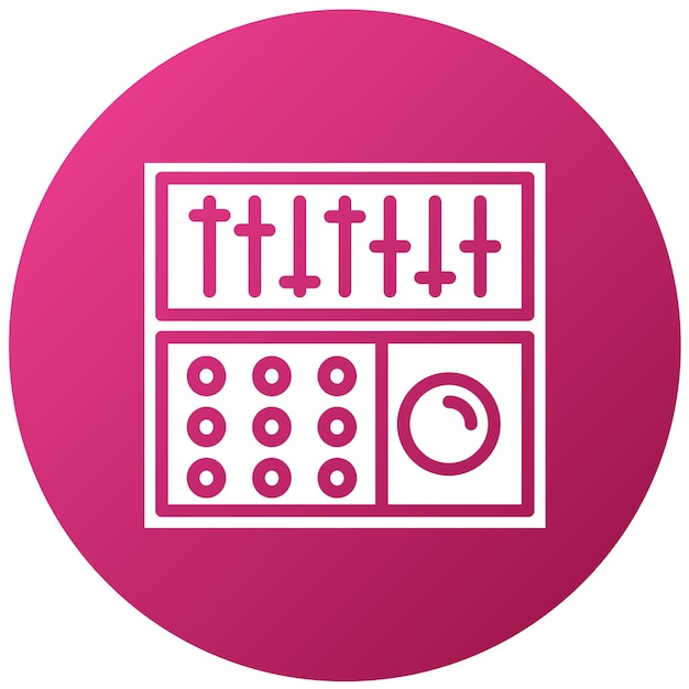 Diseño vectorial Edm Estilo del icono