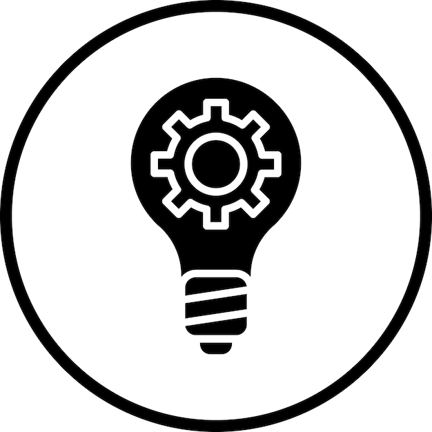 Diseño vectorial Eficiencia de uso de la luz Estilo del icono