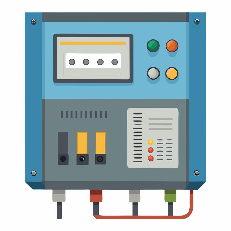 Vector diseño vectorial eficiente de una centralita eléctrica para sistemas eléctricos